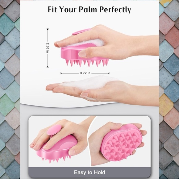 HEETA HAIR SCALP MASSAGER SHAMPOO BRUSH - 2 PACK! - Picture 5 of 16